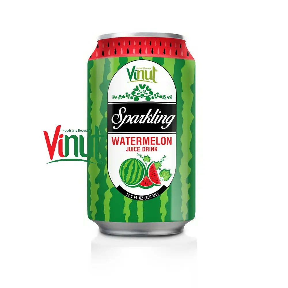 Best Manufacturer Supplier Best Selling  from Vietnam 330ml VINUT Watermelon Juice Sparkling water drink