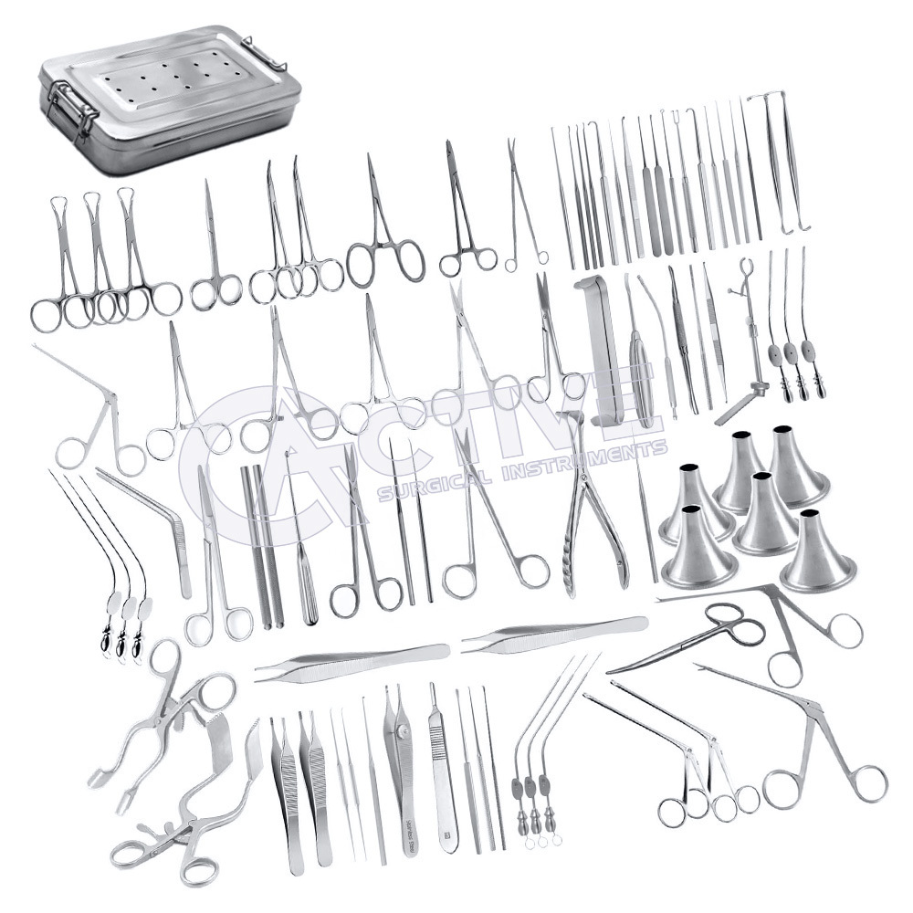 Best Quality Micro Ear Instrument Set of 104 Pcs for Ear Surgery Tympanoplasty Surgery Set Ent Instruments Reusable Wholesale