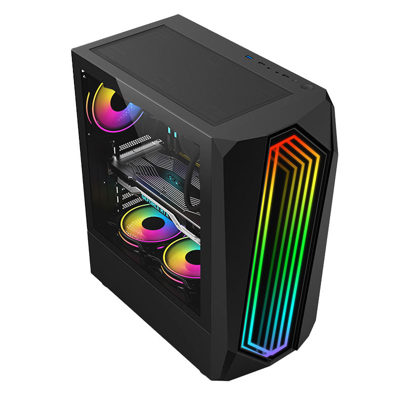 ATX/Micro-ATX компьютер из алюминиевого сплава, акриловая сталь, полноразмерная сетчатая Передняя панель ATX, компьютерный чехол для игр