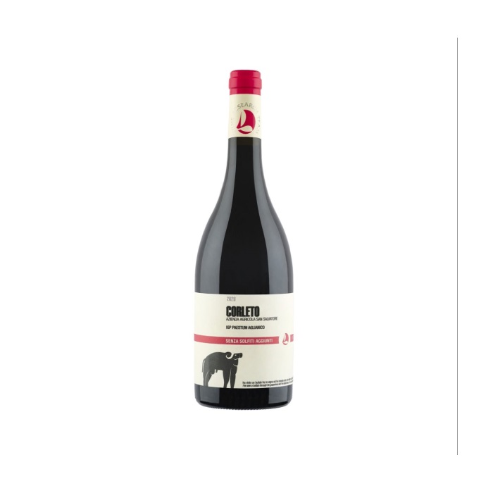 Высококачественный спирт CORLETO IGP Paestum чёрный 20200.75L 13% итальянский Рубиновый Красный настольное вино на продажу