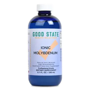 Top Grade Natural Liquid Ionic Molybdenum (96 servings at 2 mg elemental, plus 2 mg fulvic acid - 8 fl oz)