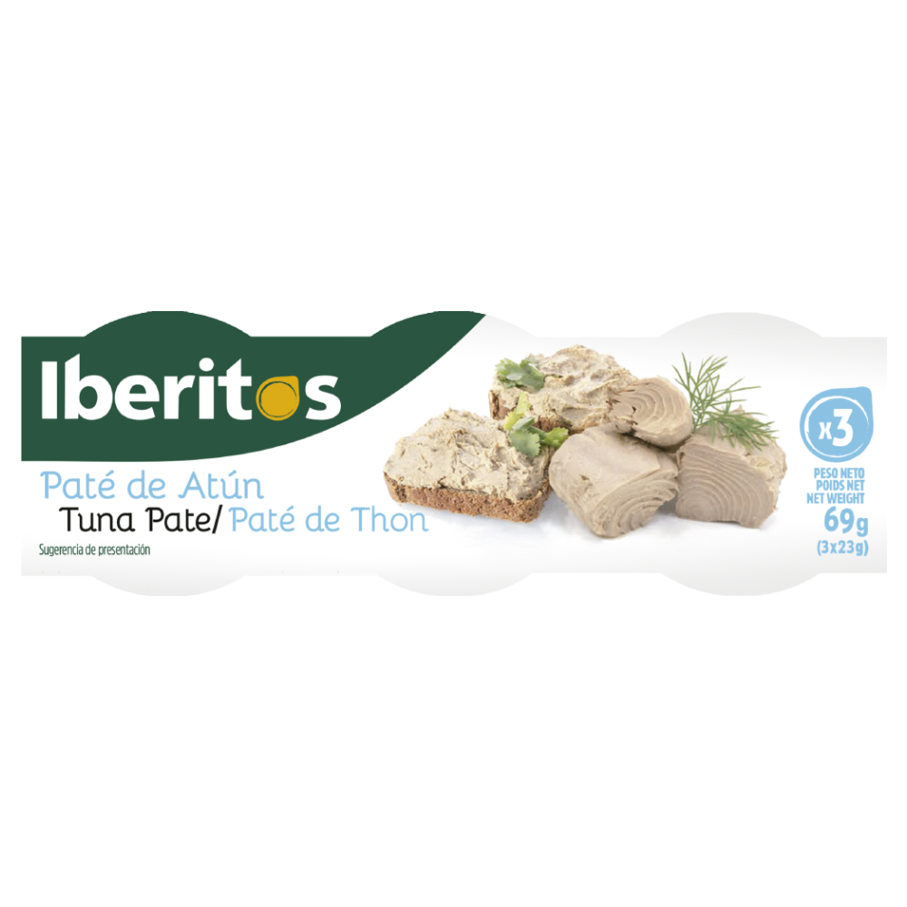 Iberitos, вкусная коробка из тунца, пастилка для кулинарии, 16 упаковок по 3 банки X 23 г, оптовая продажа консервов