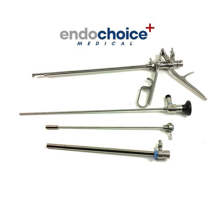 Urology Lithotripter Equipment Straight Ureteroscopy Lithotriptoscope Set Stone Punch with Sheath and Visual Obtuator