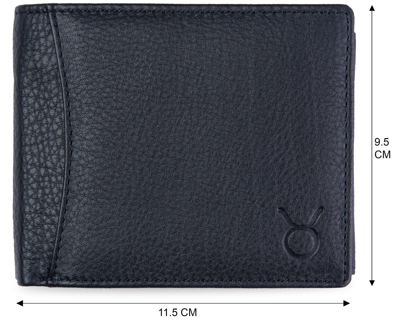 Hot Selling GENUINE Leather Bi-fold Wallet Men's RFID Protected Women's Short Snap Customized Color F10A Black Leather Both