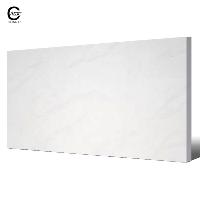 China Wholesale Artificial Quartz Stone Slab Easy-clean High Temperature Resistant for Kitchen Countertop Surface for Vanity Top