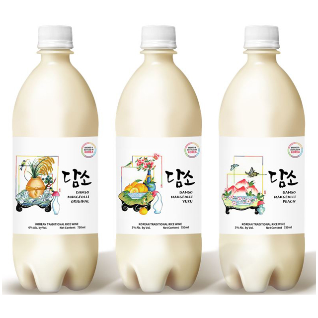 Корейский Традиционный спиртовой напиток Damso Makgeolli рисовое вино