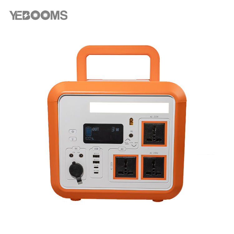 DC/AC 1200W solar panel charging controller with a 360,000mAh, 1152Wh portable power station system