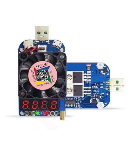 Функциональная нагрузка HD25 USB тестер разрядки батареи регулируемый ток 25 Вт интеллектуальная электронная нагрузка