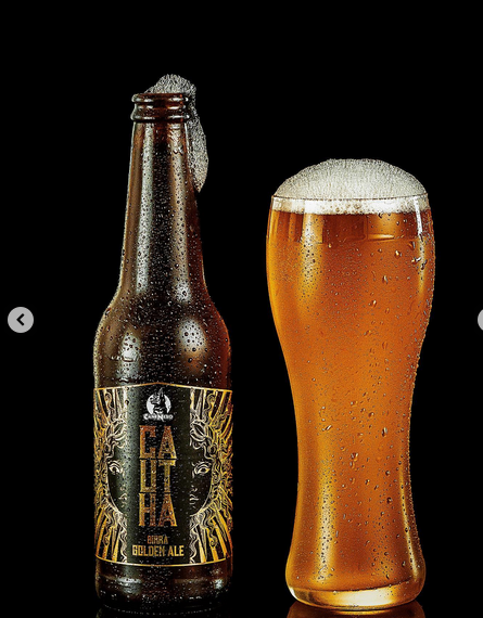 Sip Of Elegance Italian Craft Beer Cautha 5.2% Vol. 500 Ml Golden Excellence