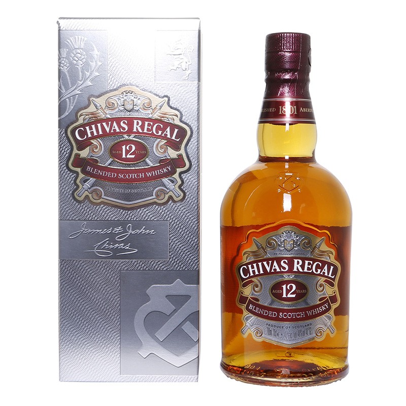 Бутылка для ШОТЛАНДСКОГО ВИСКИ Chivas Regal, 15 лет, 750 мл