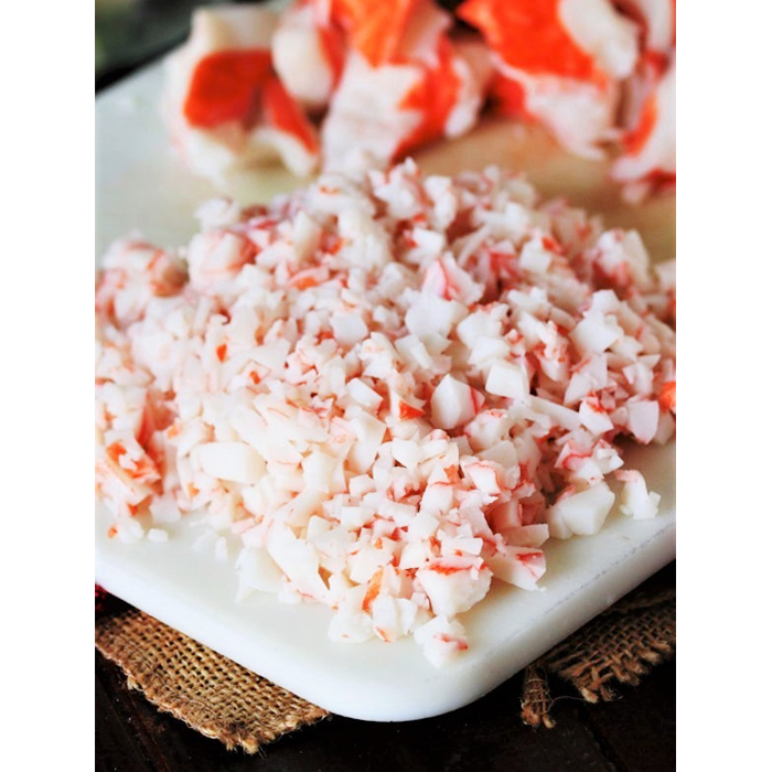 Заводская цена, мгновенное замороженное измельченное крабовое мясо 500 г/pkt, лучшее для салата, гамбургера, яичного майонеза, удобное готовое питание