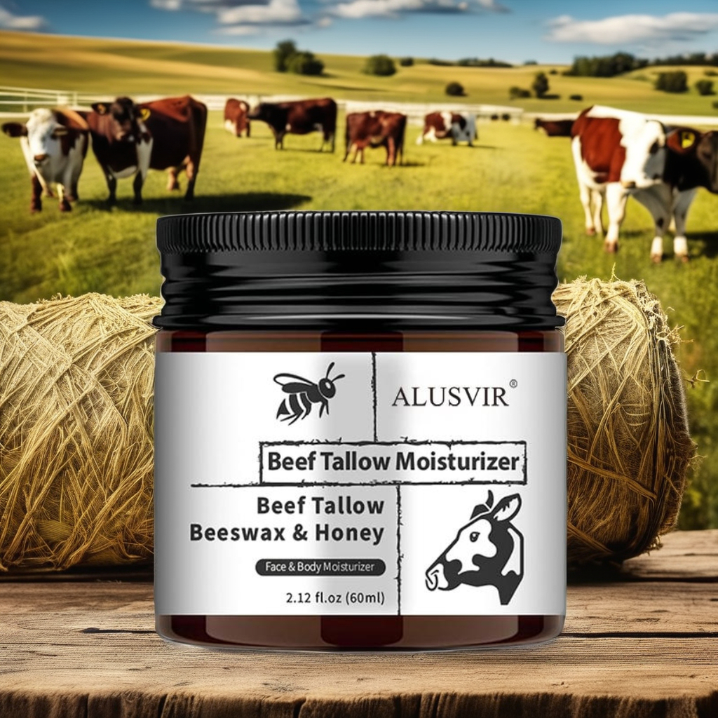 Private Label Grass Fed Beauty Skin Care Products Beef Tallow And Honey Moisturizing Skincare Face Body Moisturizer Cream Balm