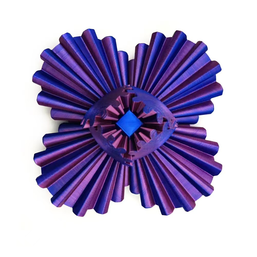 3D printed colorful gear ball figure, leisure rotation, play and decompression children's toy