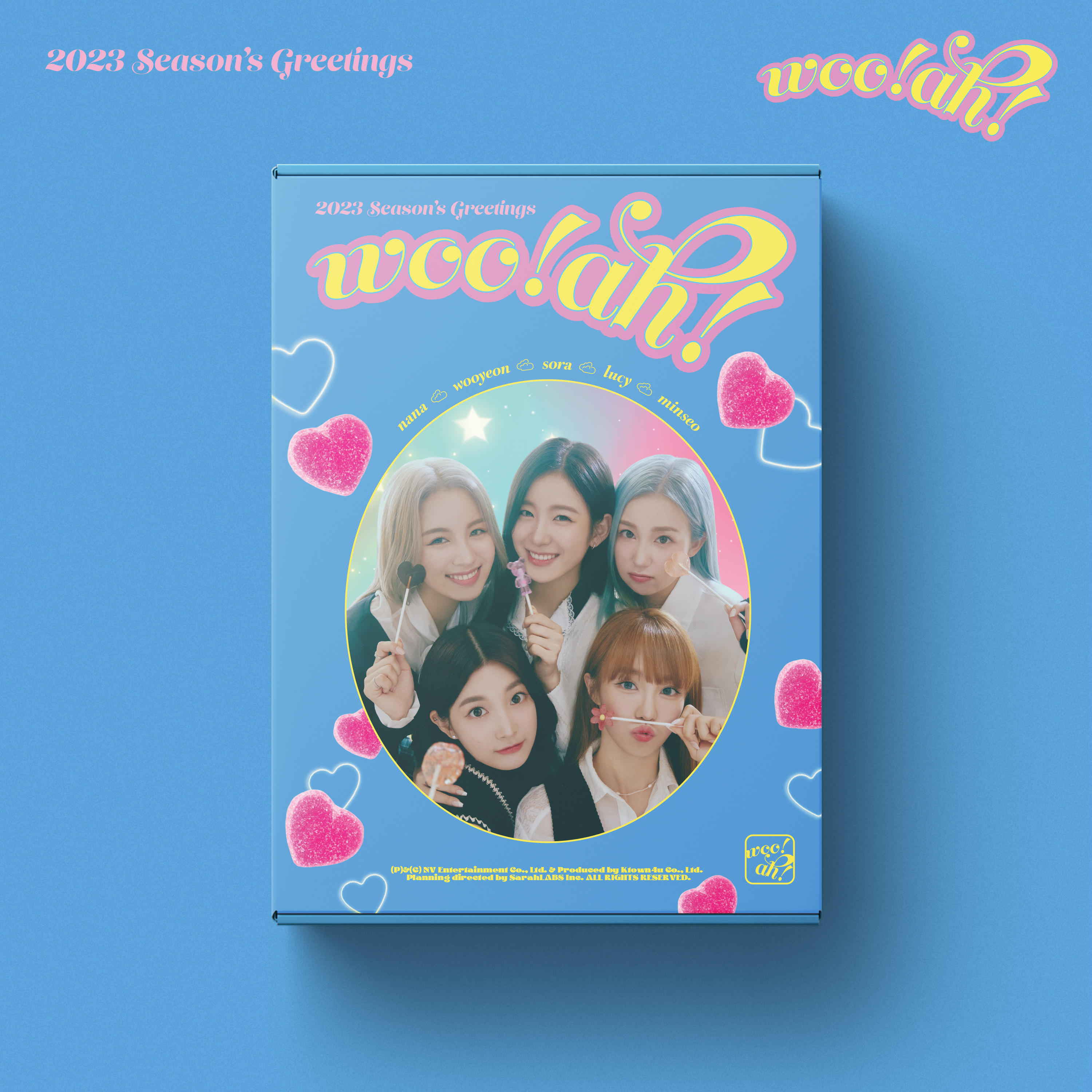 [Официальные альбомы KPOP] Корейская группа IDOL Girl Group Boy Group woo! А! 2023 Поздравления С сериалом