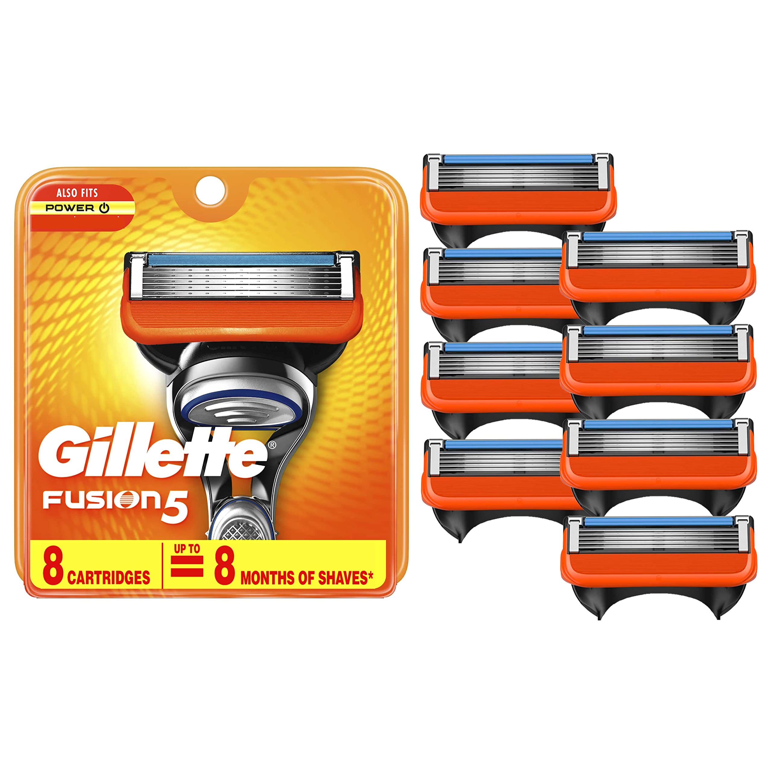 Gillette Fusion5 мужские сменные лезвия для бритвы, 8 шт.
