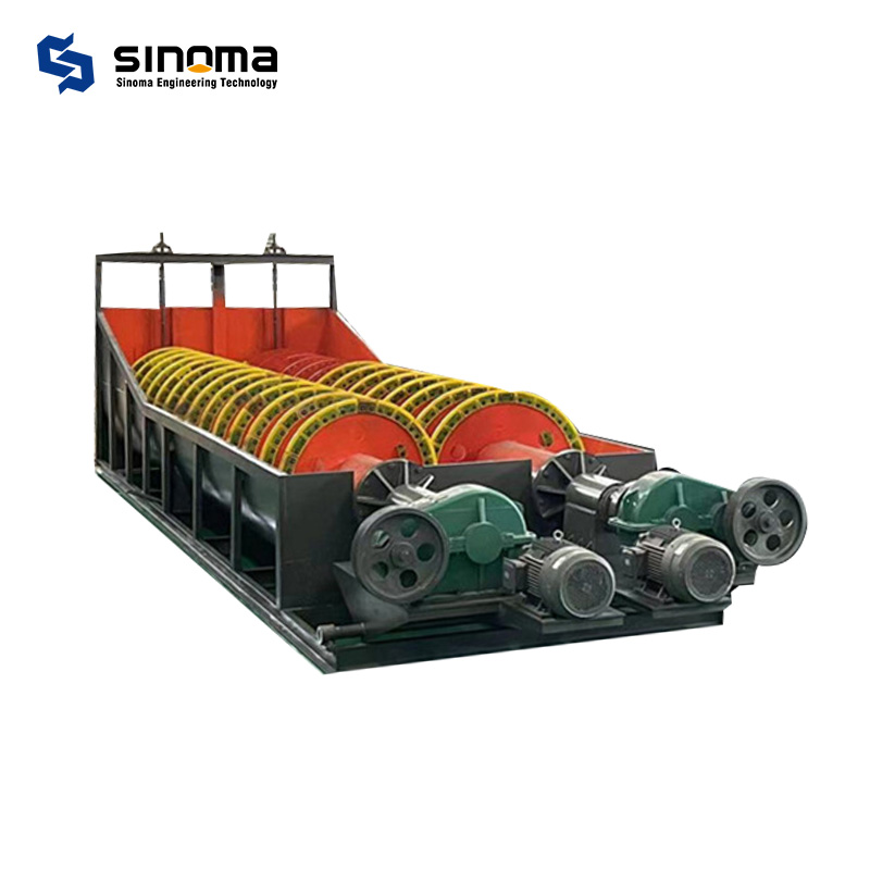 China screw sand washing machine 300 tph spiral artificial sand washer for sale