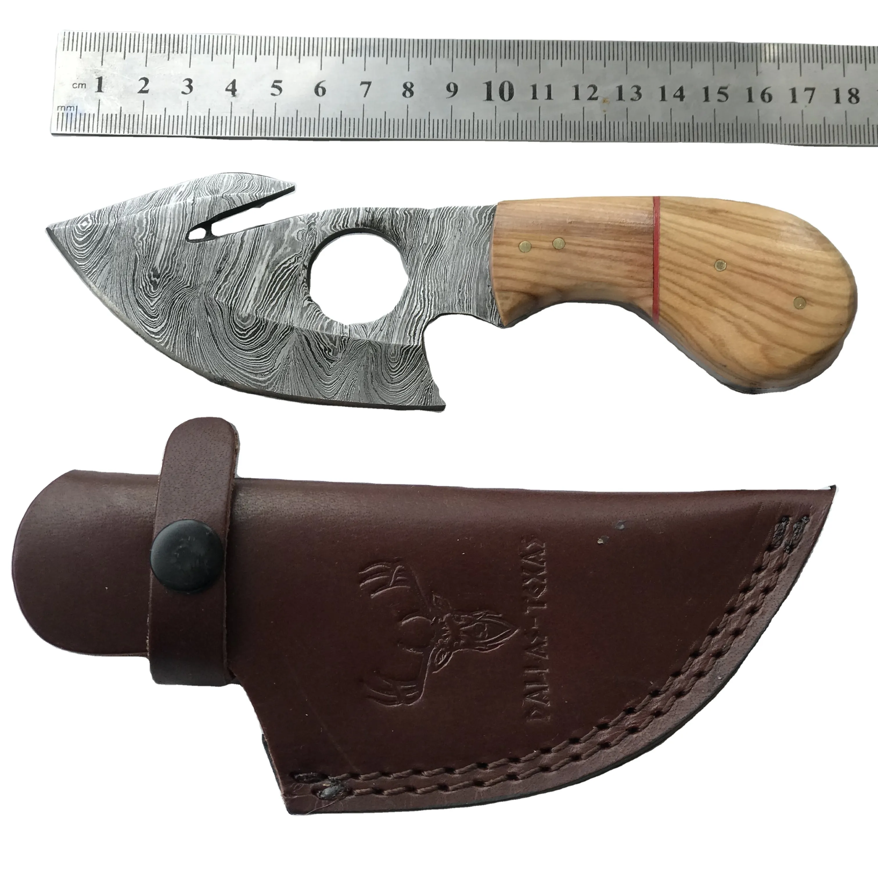 DD-01 ручной работы по индивидуальному заказу, нож из дамасской стали нож Скиннер с оливкового дерева и поставляется с кожаным чехлом 7 дюймов в целом