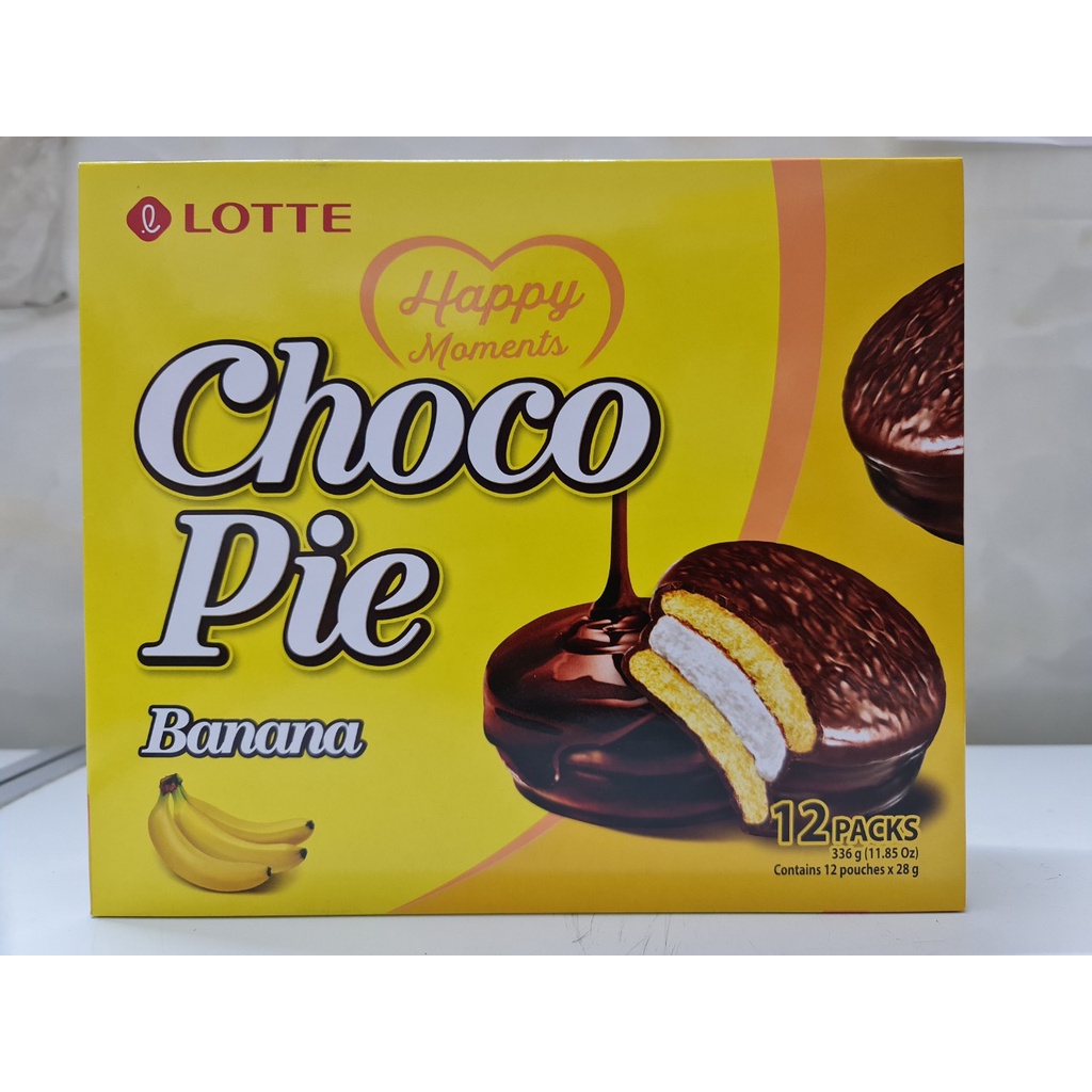 Вьетнам, высокое качество, оптовая продажа, Chocopie banana 336 г (12 упаковок), самый продаваемый торт, промо-Chocope Softcake 336gr