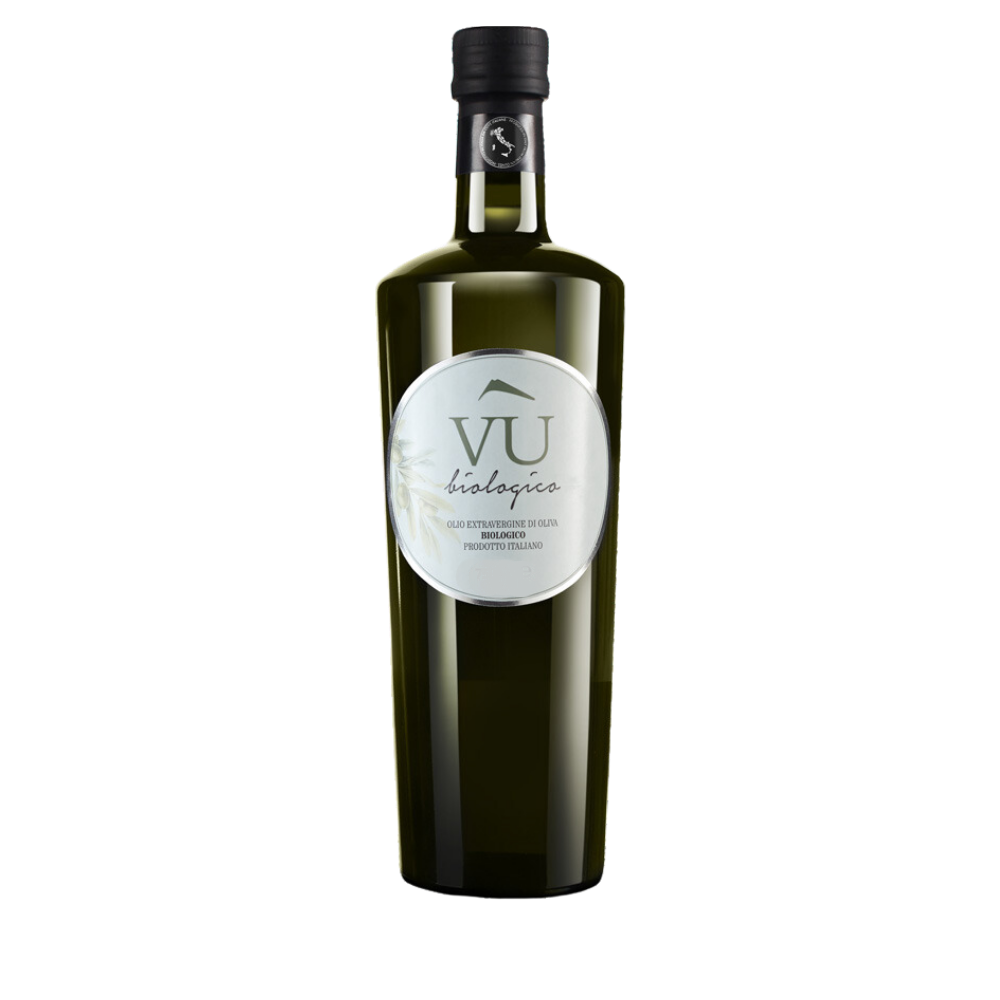 Итальянское высококачественное VU MONOCULTIVAR органическое оливковое масло EXTRAVIRGIN в стеклянной бутылке 0,5 л для приготовления пищи