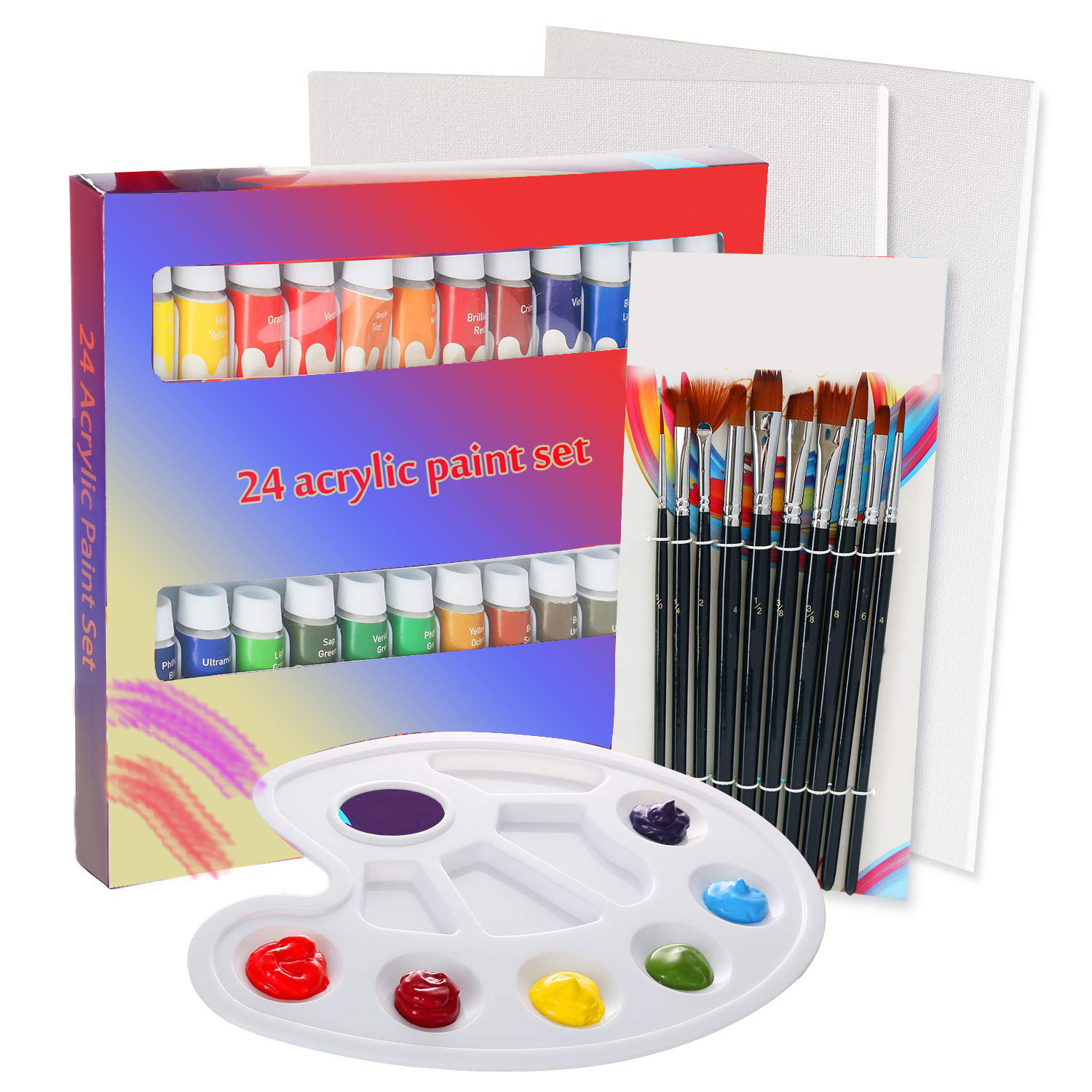 Hot Selling Artist Painting 24colors Acrylic Paint Set For Artist