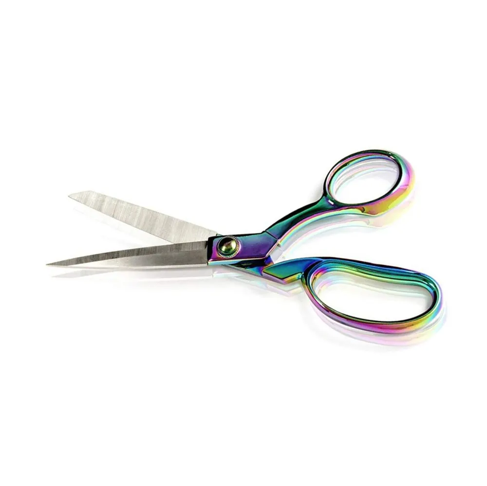 Best Quality Tailoring Scissors Sharp Blades Sewing Scissors Titanium Color Handle Professional Leather Cutting Tailor Shear