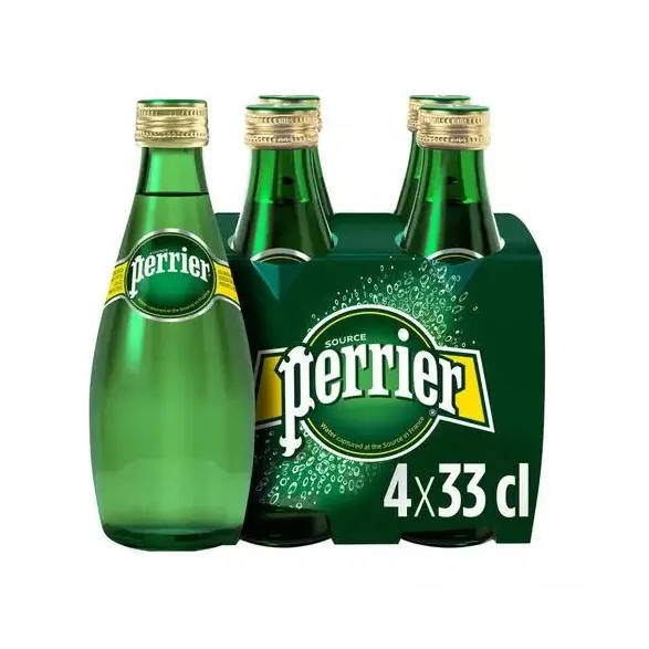 Perrier Sparkling Natural Mineral Water, 16.9 Oz, Case Of 24 Bottles