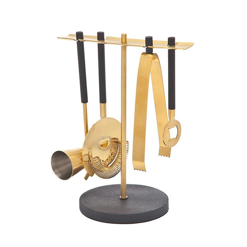 Luxury Gold Bar Accessories Kit Home Bartender Set for Drinks & Cocktails Bar Tools set Barware Equipment Hot selling Range