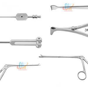 ENT Instruments Set 6 Pieces ears eyes nose and throat Rhinology Oral Otologic Surgical Instruments by OMI