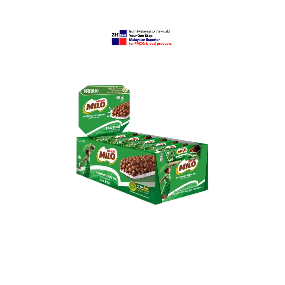 MI LO Breakfast Cereal Bar 23.5g 24 bars outer whole grain on the go snack halal Malaysia direct factory Wholesale bulk price