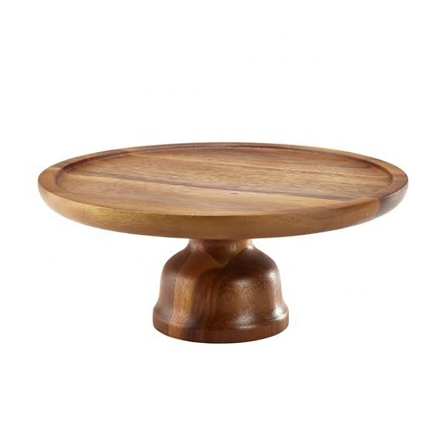 Modern cake Stand Wooden cake Stand Farmhouse mango wood natural finished cake stand for wedding and Christmas party decoration