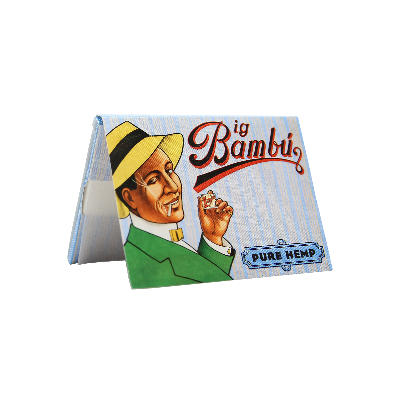 Большая рулонная бумага Bambu 1 1/2 "PURE HEMP Самая лучшая в мире рулонная бумага 33 листа/книга (ИСПАНИЯ)