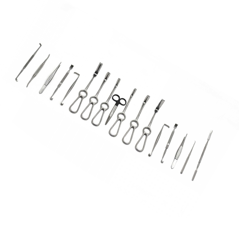 Premium Auricular Reconstruction Kit 15 Pcs Ear Surgery Instruments Set CE Certified