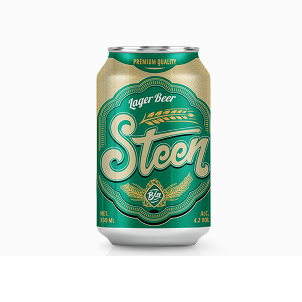 Whosale AB Vietnam Beverage Alcohol Drink Steen Beer 330ml Can Tinned with High Quality ready to export