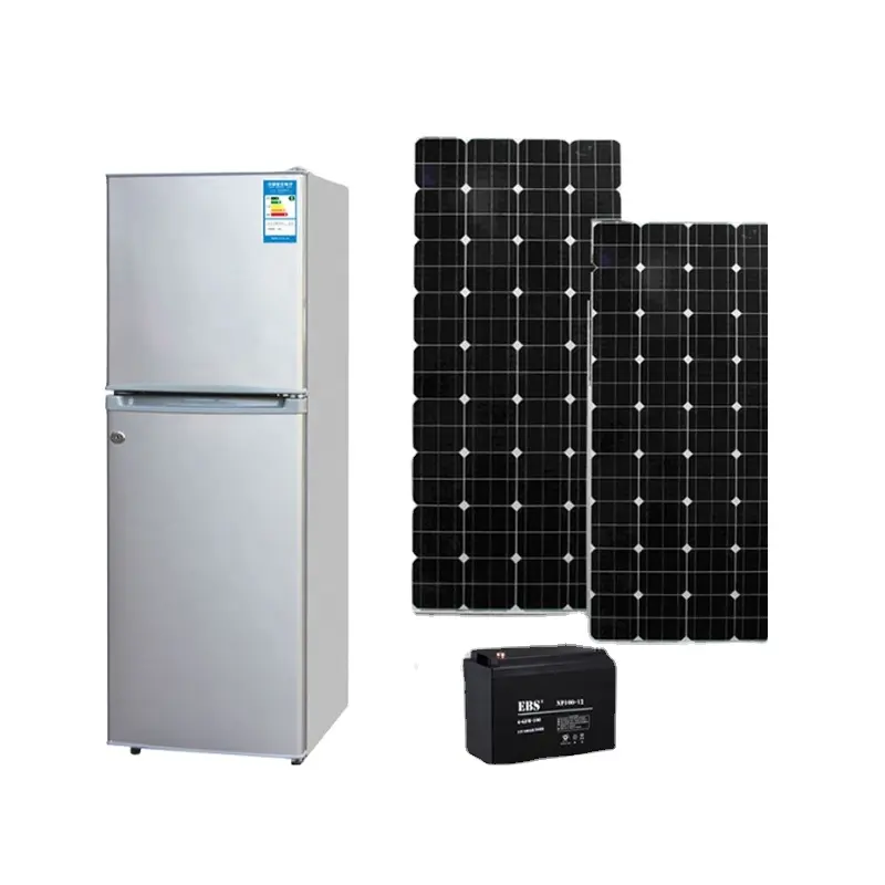 SMAD Solar 12V DC Power Mini Fridge Refrigerators With Freezer