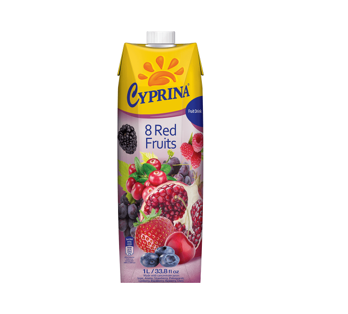 Ready to Drink No Added Sugar Cyprina 8 Red Fruits Juice Made from Variety of Fresh Tropical Fruits