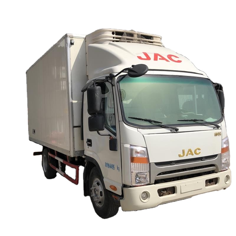 Китайский фургон для перевозки замороженной пищи Euro4 4x2 3-5 тонн, б/у охлаждающий грузовик для продажи
