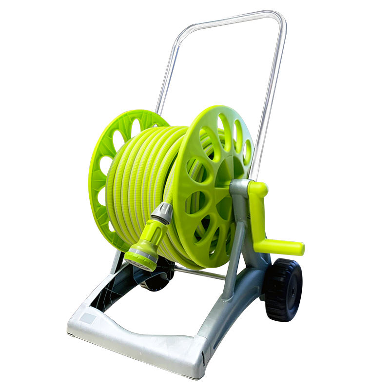 Шланговая катушка с 30 м armadillo, с 4 фитингами и 8 функциональными распылительными насадками, Сделано в Италии