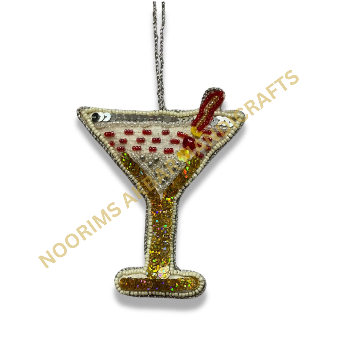 Sweet Christmas Holiday Decor Velvet Gingerbread Ornaments with Brown Glass Bead Icing