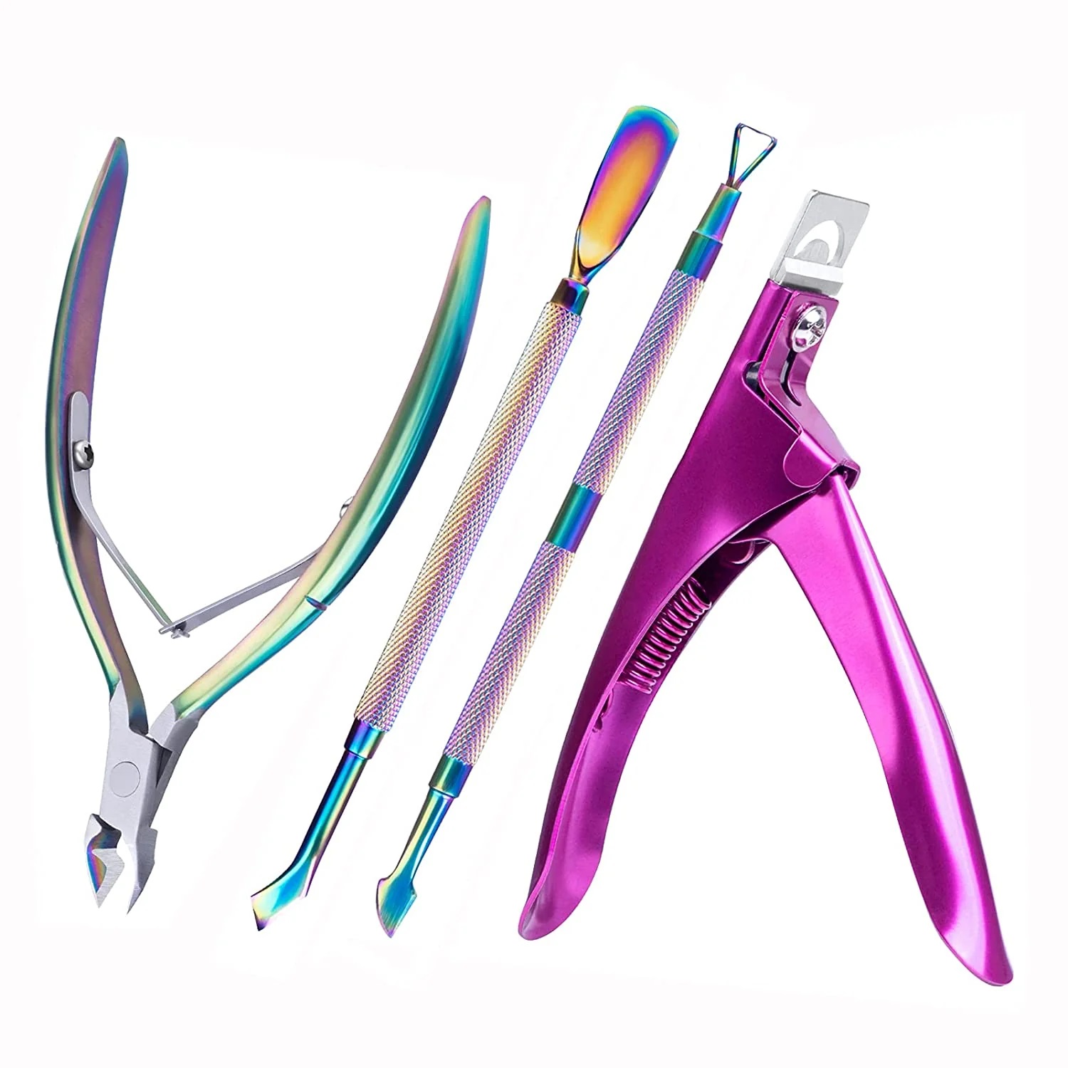 Nail Extension Cutter Trimmer Manicure Tool Stainless Steel Acrylic False Nail Edge Cutter Clipper Edge Cutters for Nail Salon