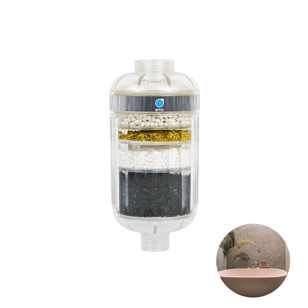 Hot selling 6-stages shower water filter head featuring Water purification cartridge for dental air-water separator unit