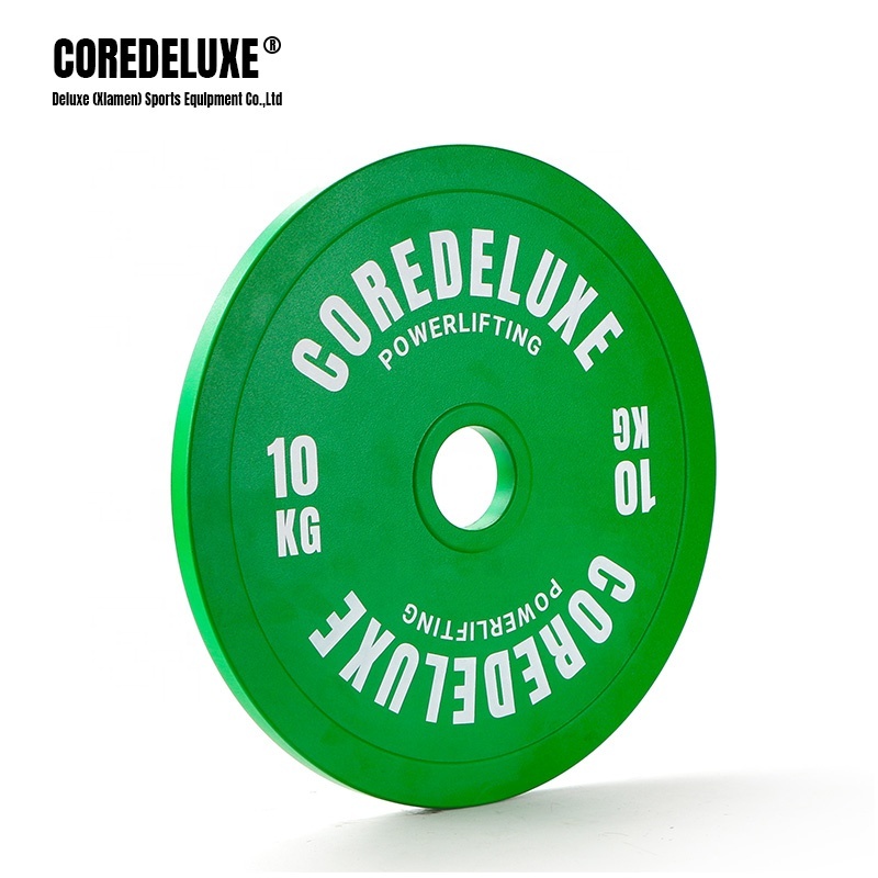 COREDELUXE Calibrated Color weight Plates Gym Training Rubber Calibrated Weight Plates For Barbell