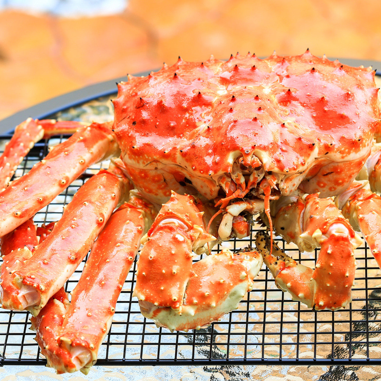 FRESHLY FROZEN WHOLE RED ALASKAN KING CRABS