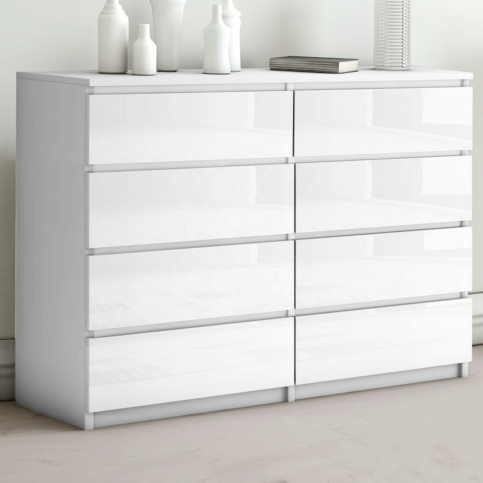 Drawer modern 8 tier black and white drawer storage organizer box dresser