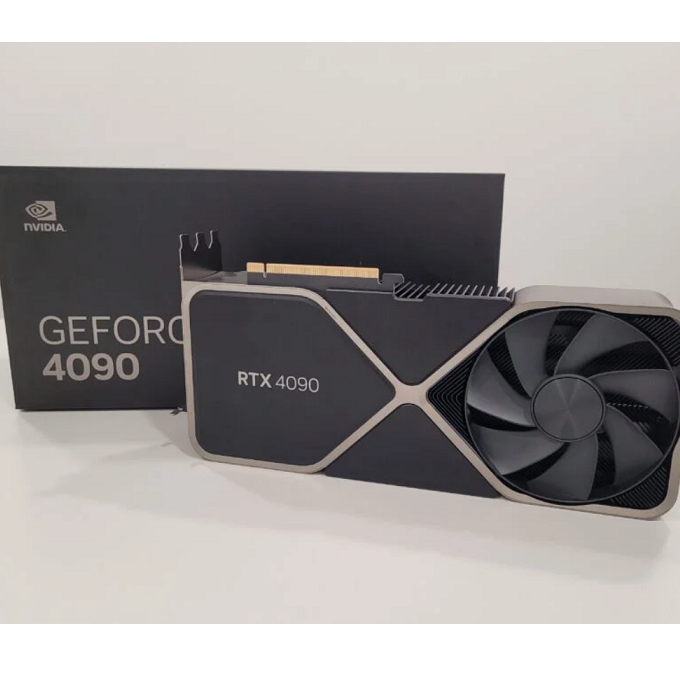 Новейшая видеокарта Nvidia GeForce RTX 4090 24 ГБ GDDR6X титановая и черная RTX 4080 3090 Ti GPU игровая видеокарта