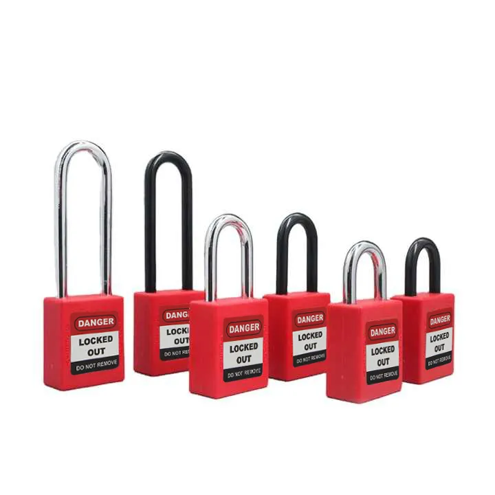 High Quality Top Security Industrial Insulation Safety Durable Plastic Nylon Lockout Padlock