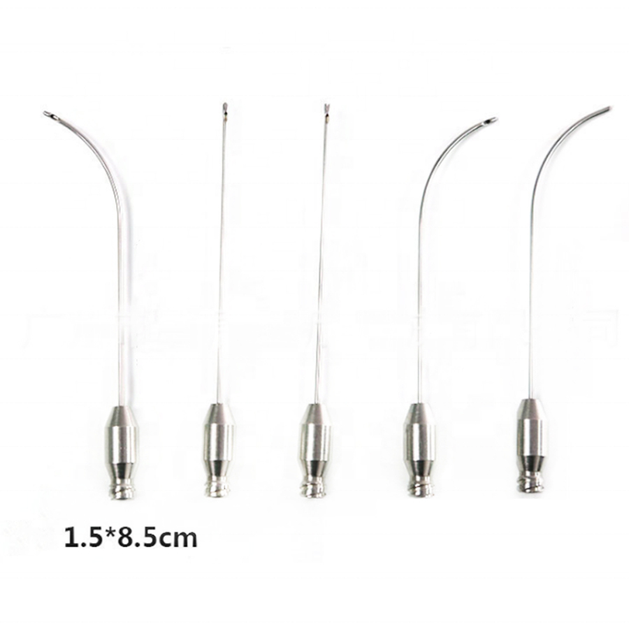 5Pcs Fat Injection Tool Special Facial Fat Injection Cannula Set 5Pcs Facial Liposuction Needles