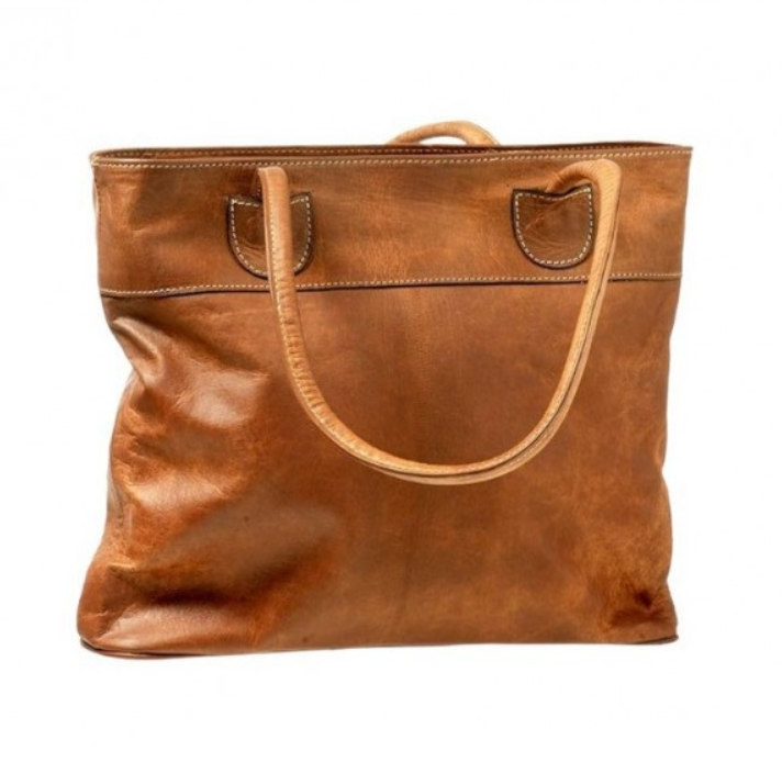 Moroccan Chic Tote Bag Natural Leather Shoulder Bag Leather Handmade Modern Genuine Leather Bag OEM Available