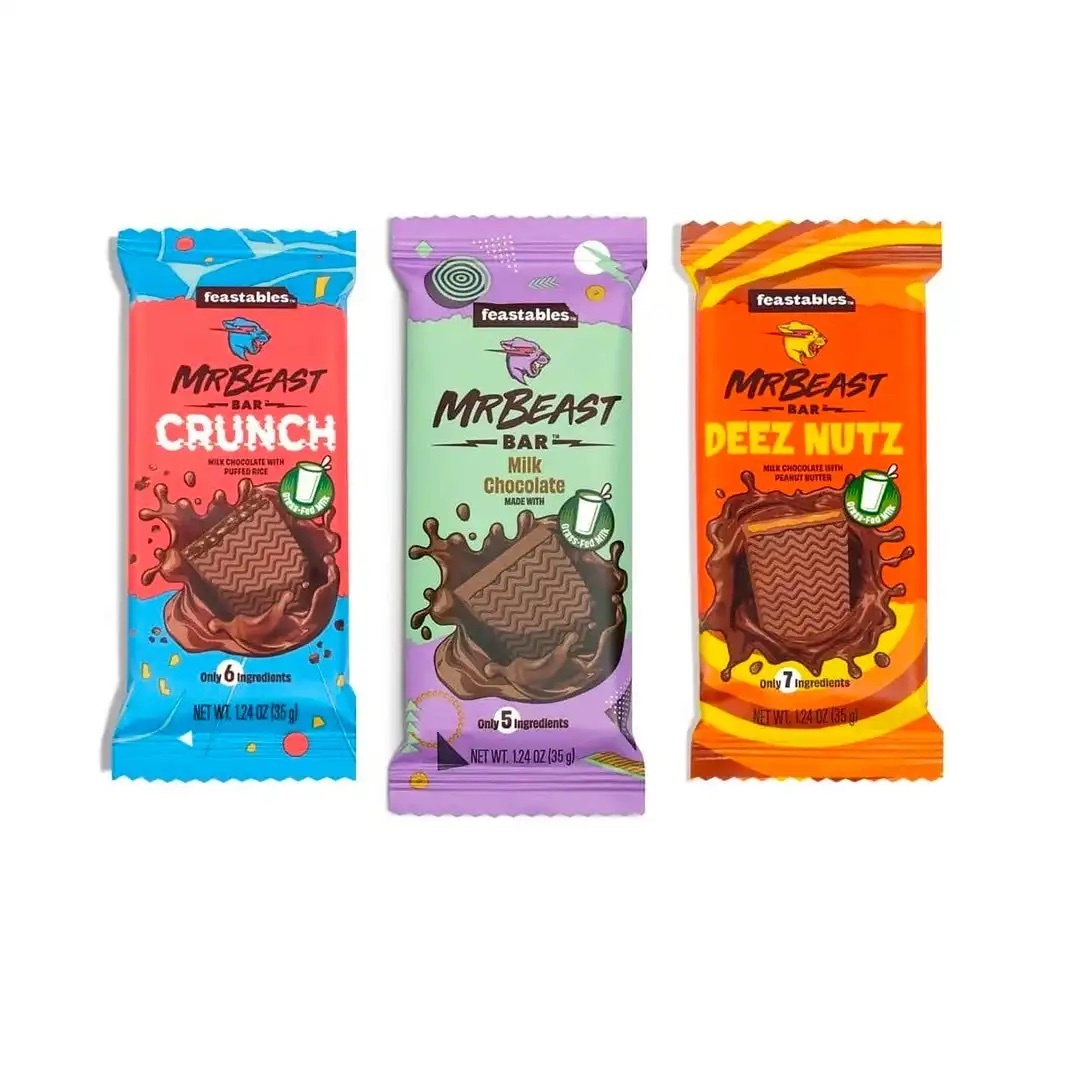 MrBeast Chocolate White Chocolate Macadamia Cookie Dough Nut-Rich Bulk Order Solid Sweet Chocolate Chips