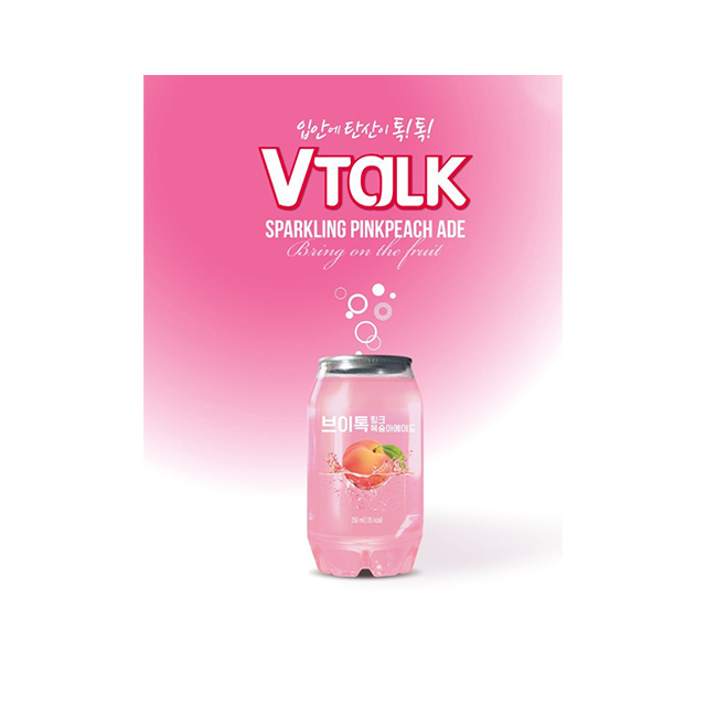 [Продуктовый F & B] ------- KOTRA VTALK может Синий Лимонад холодный напиток 350 мл бутылка для безалкогольных напитков упаковка вкусный вкус