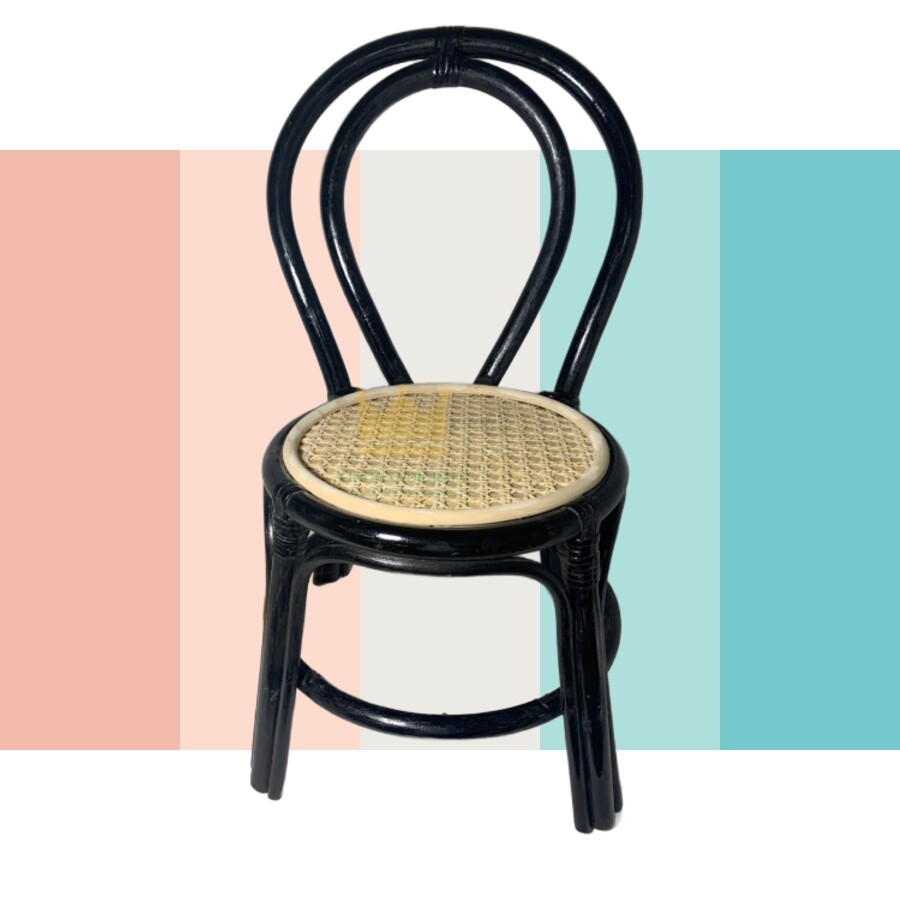 Best Selling OEM Service (Actual photo) Cute Rattan Baby Kids Handmade Chair Custom For Party Table